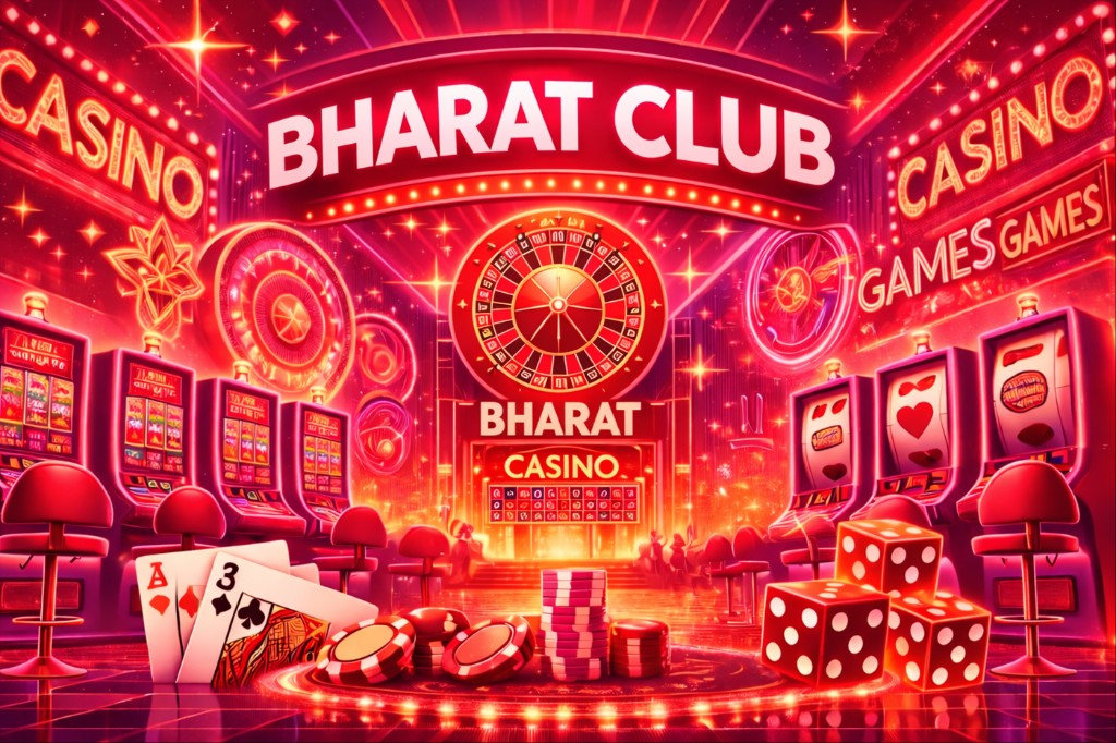 Bharat Club Login official gaming platform homepage banner