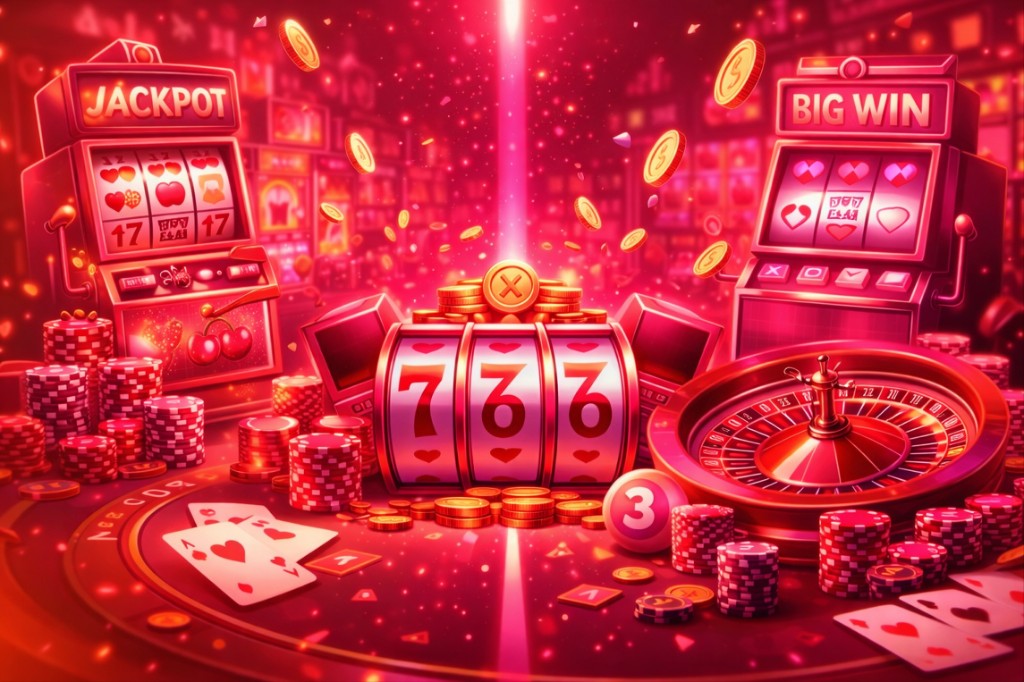 Lottery and jackpot style games — slots, wheels, and lucky numbers.