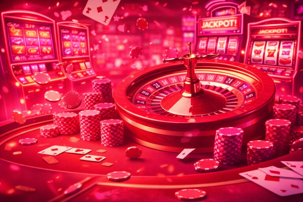 Slot machines and big win style games.